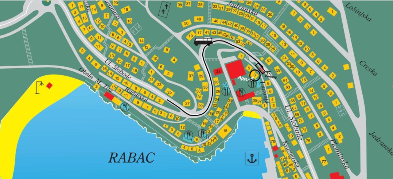 Apartman Mea Рабац Экстерьер фото